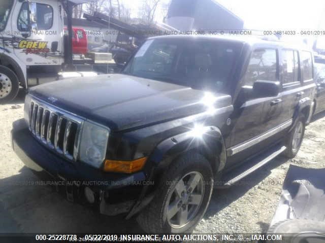 1J8HG58N36C181025 - 2006 JEEP COMMANDER LIMITED BLACK photo 2