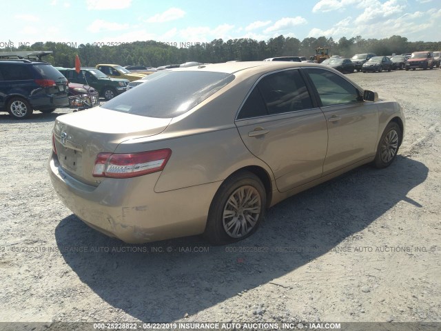 4T1BF3EK5AU112981 - 2010 TOYOTA CAMRY SE/LE/XLE BEIGE photo 4