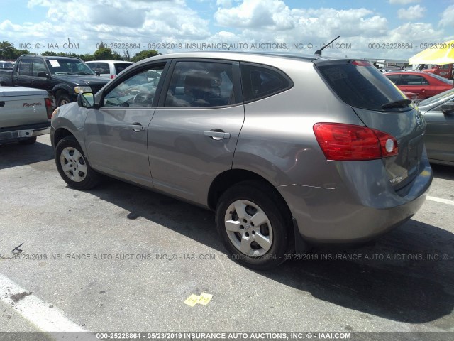 JN8AS58T78W024514 - 2008 NISSAN ROGUE S/SL GRAY photo 3