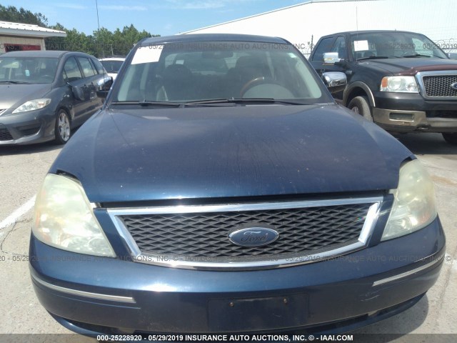 1FAFP24146G181470 - 2006 FORD FIVE HUNDRED SEL BLUE photo 6