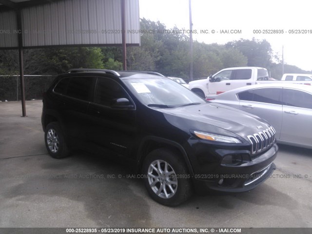 1C4PJMCSXFW758899 - 2015 JEEP CHEROKEE LATITUDE BLACK photo 1