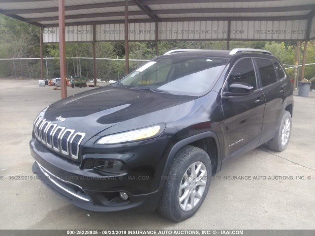 1C4PJMCSXFW758899 - 2015 JEEP CHEROKEE LATITUDE BLACK photo 2