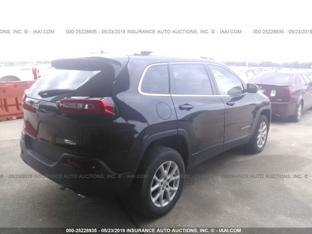 1C4PJMCSXFW758899 - 2015 JEEP CHEROKEE LATITUDE BLACK photo 4