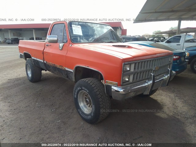 2GCGK24M0B1154300 - 1981 CHEVROLET K20 ORANGE photo 1