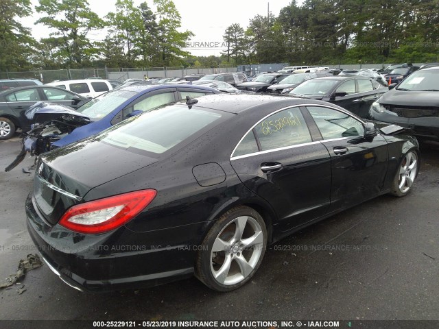 WDDLJ7DB8CA019236 - 2012 MERCEDES-BENZ CLS 550 BLACK photo 4