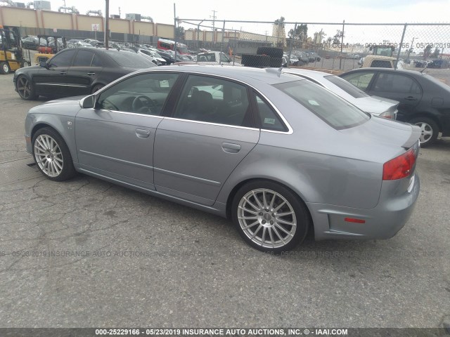 WUAGL78E66A700089 - 2006 AUDI S4 QUATTRO SILVER photo 3