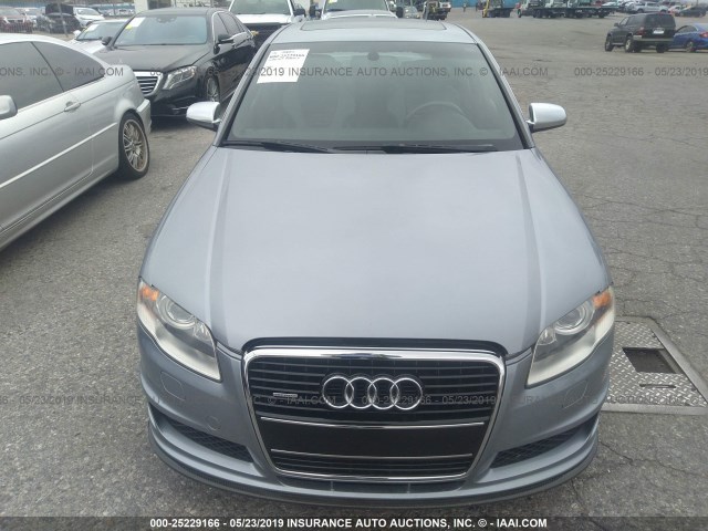 WUAGL78E66A700089 - 2006 AUDI S4 QUATTRO SILVER photo 6