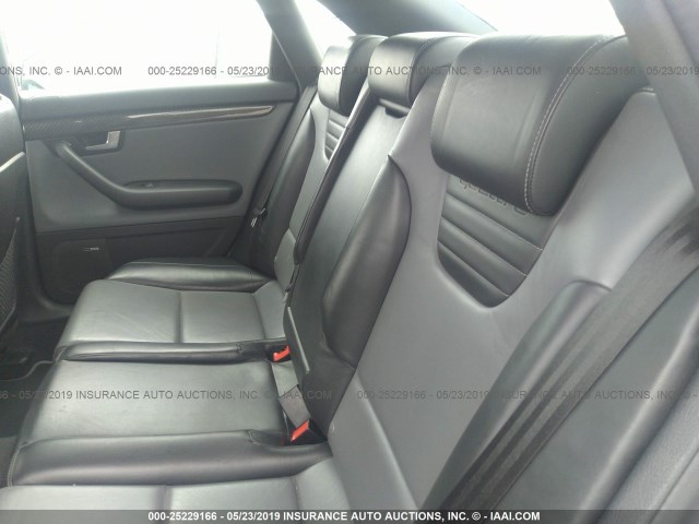 WUAGL78E66A700089 - 2006 AUDI S4 QUATTRO SILVER photo 8