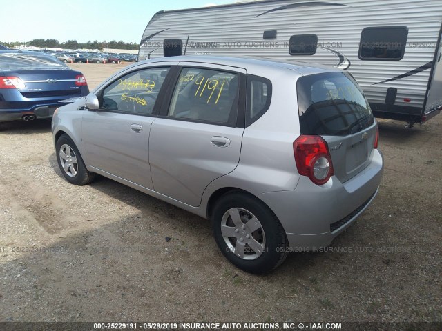 KL1TD66E79B313580 - 2009 CHEVROLET AVEO LS/LT ვერცხლისფერი ფოტო 3