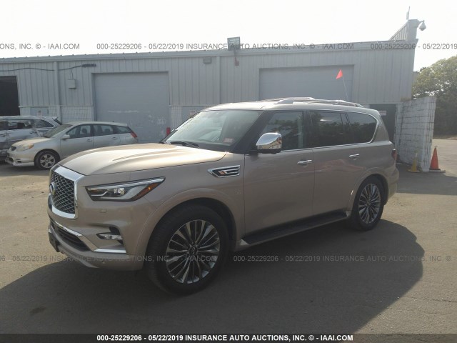 JN8AZ2NC3J9441146 - 2018 INFINITI QX80 SIGNATURE SILVER photo 2