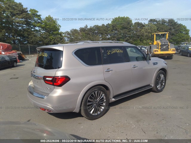 JN8AZ2NC3J9441146 - 2018 INFINITI QX80 SIGNATURE SILVER photo 4