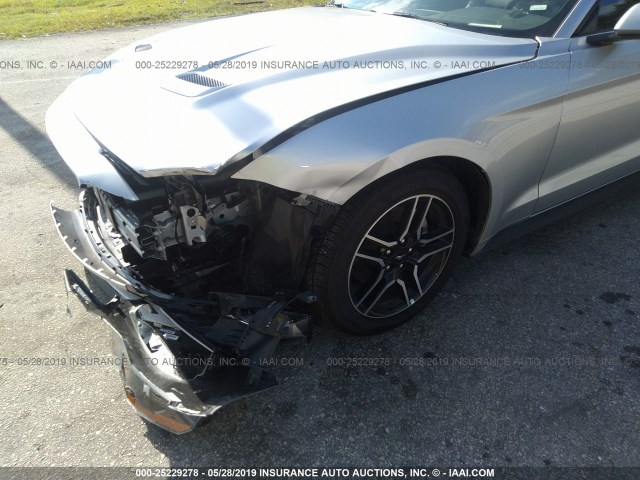 1FATP8UH2K5158391 - 2019 FORD MUSTANG SILVER photo 6