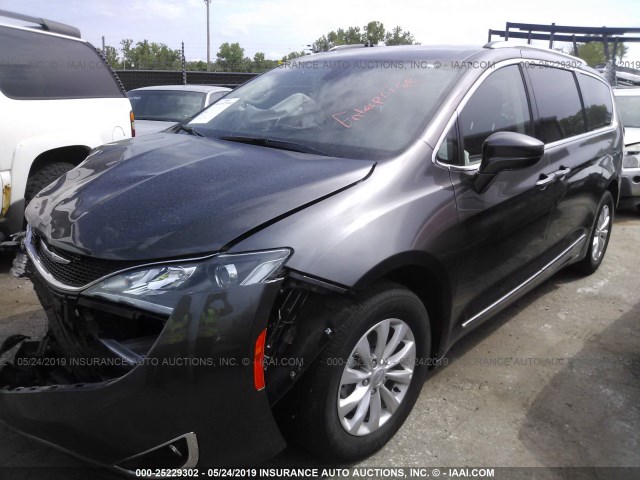 2C4RC1BG7KR593007 - 2019 CHRYSLER PACIFICA TOURING L Մոխրագույն լուսանկար 2