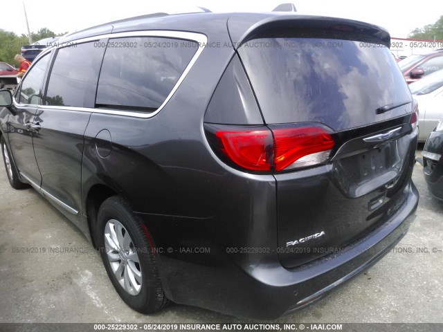 2C4RC1BG7KR593007 - 2019 CHRYSLER PACIFICA TOURING L Մոխրագույն լուսանկար 3