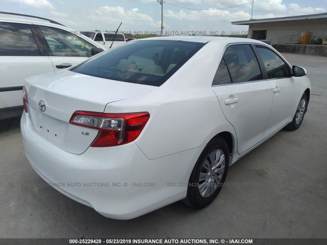 4T4BF1FK8DR290509 - 2013 TOYOTA CAMRY L/SE/LE/XLE 白色 照片 4