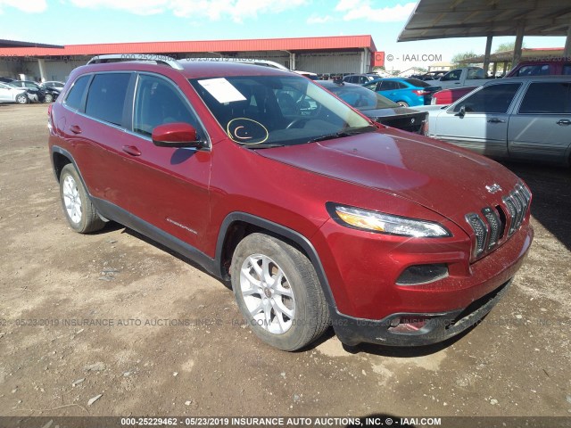 1C4PJLCB9HW521933 - 2017 JEEP CHEROKEE LATITUDE BURGUNDY photo 1