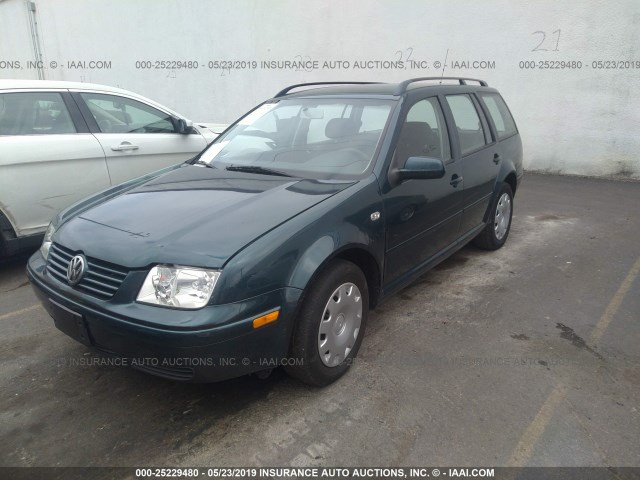 WVWRK61J82W151700 - 2002 VOLKSWAGEN JETTA GL BLUE photo 2