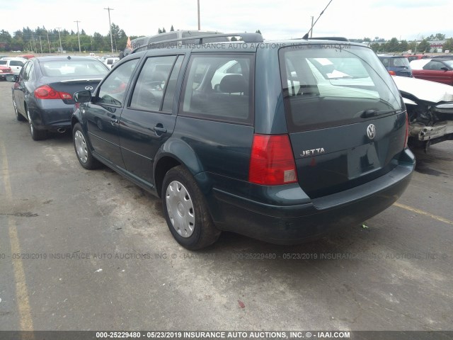 WVWRK61J82W151700 - 2002 VOLKSWAGEN JETTA GL BLUE photo 3