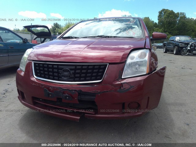 3N1AB61E58L661035 - 2008 NISSAN SENTRA 2.0/2.0S/2.0SL RED photo 6