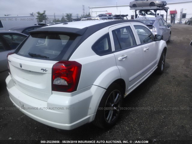 1B3HB78KX7D238194 - 2007 DODGE CALIBER R/T WHITE photo 4