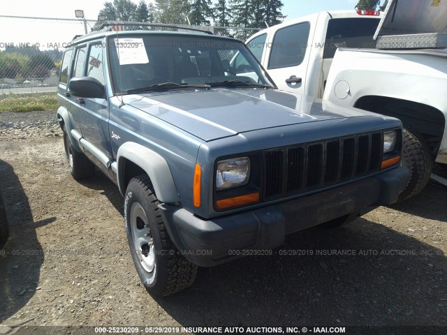 1J4FJ68SXVL561211 - 1997 JEEP CHEROKEE SPORT BLUE photo 1