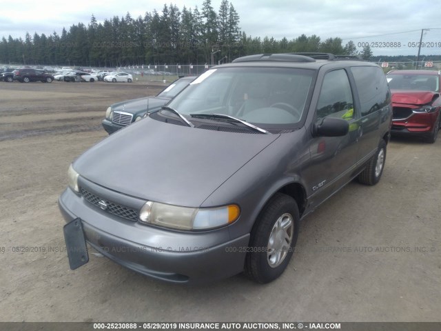 4N2DN1114VD808784 - 1997 NISSAN QUEST XE/GXE GRAY photo 2