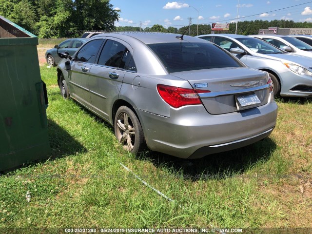 1C3CCBBB8DN557556 - 2013 CHRYSLER 200 TOURING GRAY photo 3