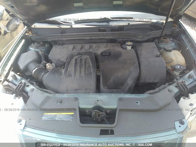 1G2AL18H497141013 - 2009 PONTIAC G5 GREEN photo 10