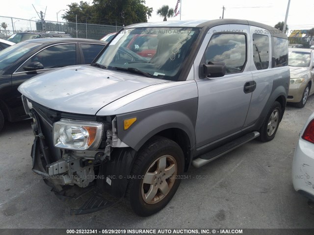 5J6YH18554L005100 - 2004 HONDA ELEMENT EX SILVER photo 2