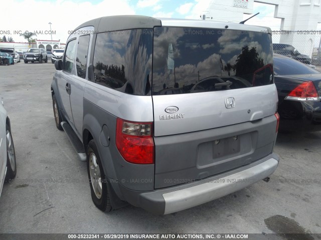 5J6YH18554L005100 - 2004 HONDA ELEMENT EX SILVER photo 3