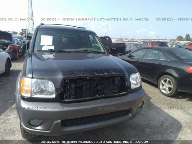 5TDZT34A13S179685 - 2003 TOYOTA SEQUOIA SR5 BLACK photo 6