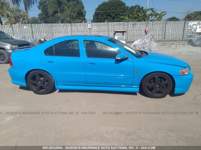 YV1RH527072643156 - 2007 VOLVO S60 R BLUE photo 6