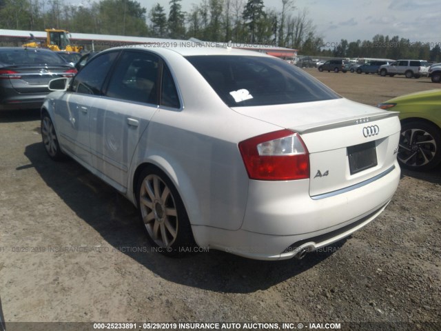 WAULT68E45A062992 - 2005 AUDI A4 3.0 QUATTRO/SPECIAL WHITE photo 3