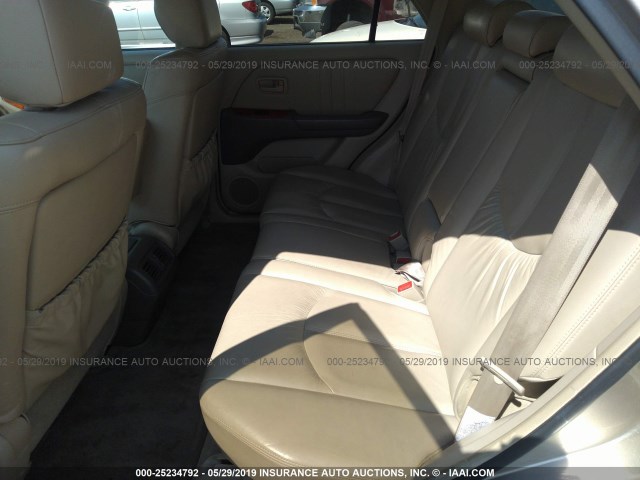 JT6HF10U8Y0160656 - 2000 LEXUS RX 300 TAN photo 8