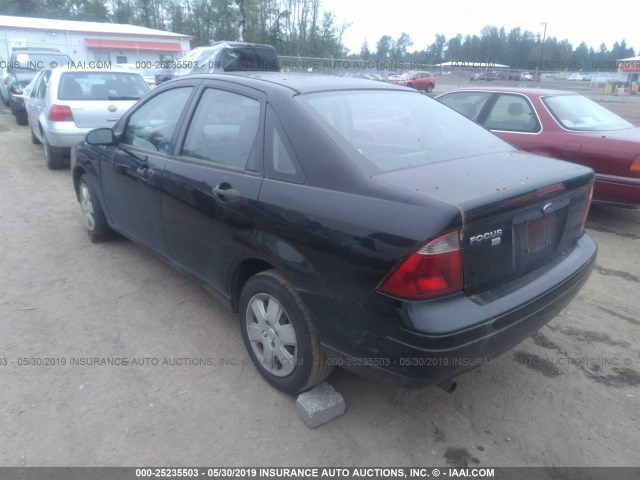 1FAHP34N27W303607 - 2007 FORD FOCUS ZX4/S/SE/SES 黑色 照片 3