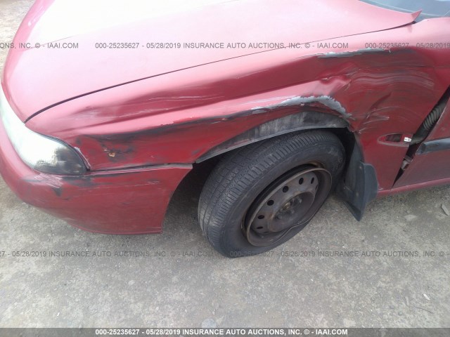 4S3BK4256T7937322 - 1996 SUBARU LEGACY BRIGHTON RED photo 6