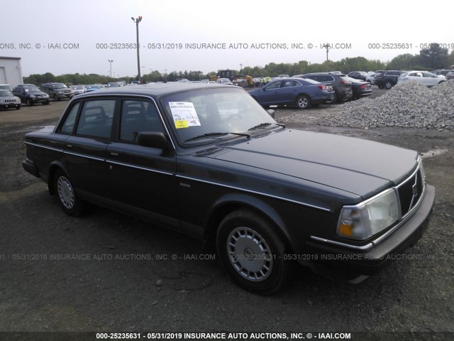 YV1AA8842M1440075 - 1991 VOLVO 240 GRAY photo 1