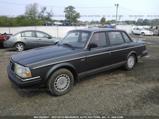 YV1AA8842M1440075 - 1991 VOLVO 240 GRAY photo 2