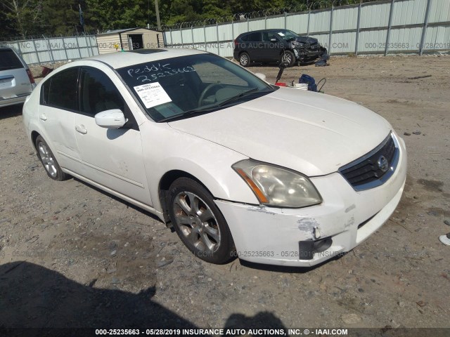 1N4BA41E27C800868 - 2007 NISSAN MAXIMA SE/SL WHITE photo 1