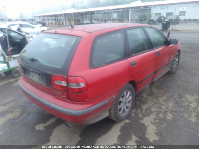 YV1VW2559YF509138 - 2000 VOLVO V40 RED photo 4