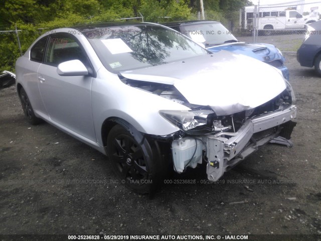 JTKDE177870157953 - 2007 TOYOTA SCION TC SILVER photo 1