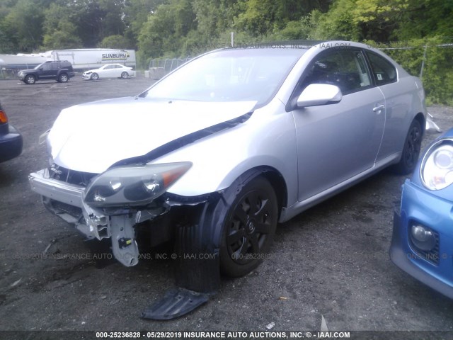 JTKDE177870157953 - 2007 TOYOTA SCION TC SILVER photo 2