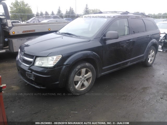 3D4GG57V39T502674 - 2009 DODGE JOURNEY SXT BLACK photo 2