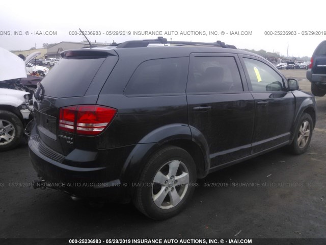 3D4GG57V39T502674 - 2009 DODGE JOURNEY SXT BLACK photo 4