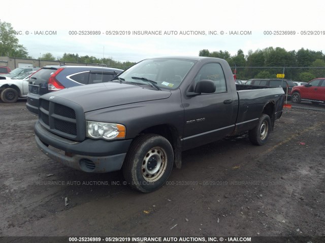 1D7HU16N43J605529 - 2003 DODGE RAM 1500 ST/SLT BLACK photo 2