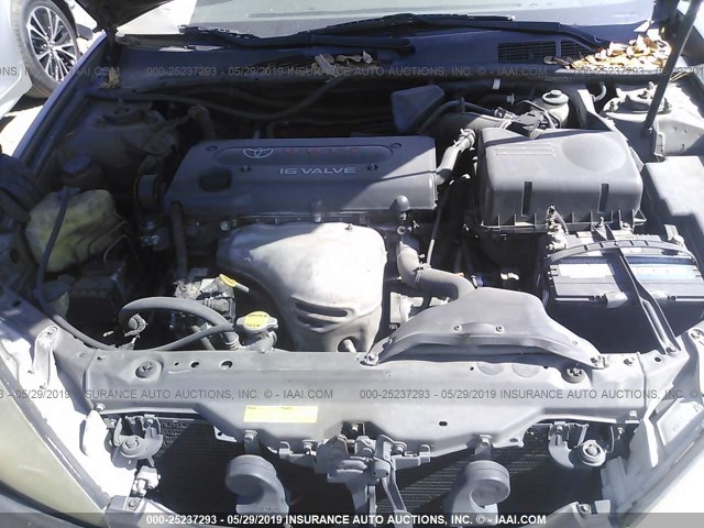 JTDBE32K253032089 - 2005 TOYOTA CAMRY LE/XLE/SE GRAY photo 10