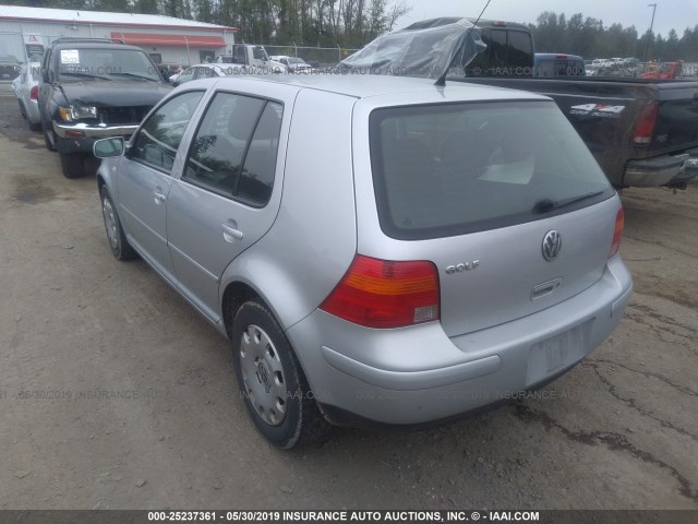 9BWFK61J234063070 - 2003 VOLKSWAGEN GOLF GL SILVER photo 3