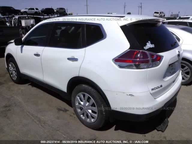 5N1AT2MT5EC797228 - 2014 NISSAN ROGUE S/SL/SV White photo 3