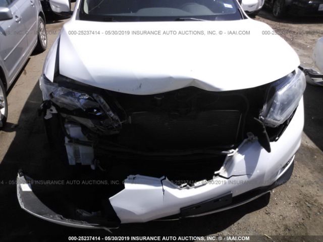 5N1AT2MT5EC797228 - 2014 NISSAN ROGUE S/SL/SV White photo 6