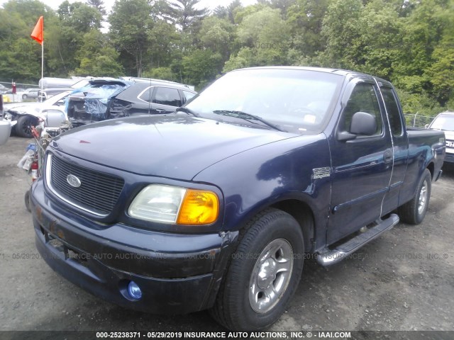 2FTRX17204CA53571 - 2004 FORD F-150 HERITAGE CLASSIC BLUE photo 2